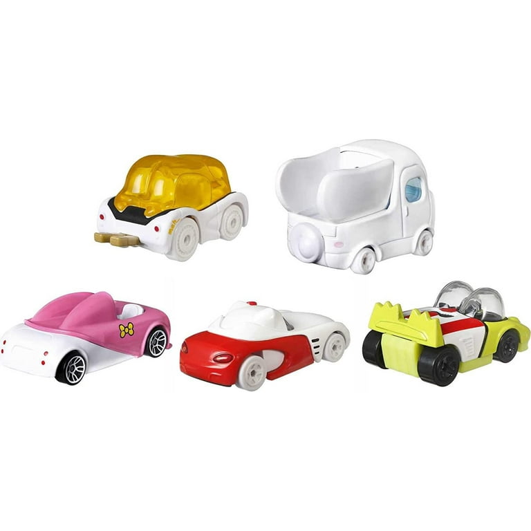 Hot Wheels Sanrio Character Toy Cars Pack of 5, Including Hello
