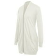 thumbnail image 7 of Grace Karin Women's Essential Casual Open Front Cardigan Long Soft Knitted Sweater Solid Color, 7 of 7
