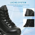 thumbnail image 4 of jessie Patins à Roulettes en Cuir PU Patins à Roulettes pour Femmes Extérieur et Intérieur Patins à Roulettes Réglables à Quatre Roues de Qualité Supérieure pour Femmes Hommes Garçons et Filles (Flash Wheel,7), 4 of 9