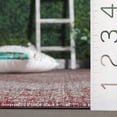 thumbnail image 4 of SAFAVIEH Courtyard Avi Medallion Indoor/Outdoor Area Rug, Light Beige/Terracotta, 4' x 4' Round, 4 of 12