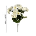 thumbnail image 3 of Flores artificiales, flores falsas, flores artificiales, set de regalo para mujer, geranios artificiales para exterior - Plantas de jardín, flores artificiales para decoración del hogar, cocina y mesa, 3 of 7
