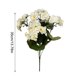 thumbnail image 3 of Geranio Artificial Geranios artificiales,1 pieza,flores de seda para jardín exterior y decoración de mesa interior (blanco) Rkxzt, 3 of 8