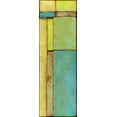 thumbnail image 2 of Goldberger, Jennifer 13x32 Black Ornate Wood Framed with Double Matting Museum Art Print Titled - Stained Glass Window VI, 2 of 4