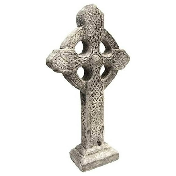 Athens Celtic Cross on Base Statue, Pre Aged
