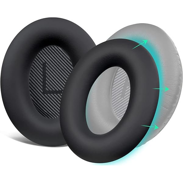 wonima44 Silicone Ear Pads Cover Protector for Bose QuietComfort QC15 QC25 QC2 QC35 QC45/Ae2 Ae2i Ae2w/SoundTrue & SoundLink AE Headphones Cushions, Sweatproof, Easily Washable - Black