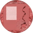 thumbnail image 1 of Ahgly Company Machine Washable Indoor Square Transitional Red Area Rugs, 3' Square, 1 of 7
