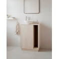 thumbnail image 1 of Gabinete para Baño con Ovalín y Llave Mezcladora, Mueble con Lavabo Moderno, Puerta de Almacenamiento y Diseño Elegante., 1 of 6