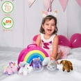 thumbnail image 3 of PASSIONFRUIT Stuffed Unicorn Plushie Rainbow Toys Cute Stuffed Animals, 5-Pc Set, 3 of 7