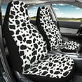 thumbnail image 3 of ZIATUBLE Cow Print Car Front Seat Covers Car Soft Bucket Seats Protector Covers Set of 2 Universal for Cars SUV Trucks Auto Bucket Seat Cover Car Accessories for Women Men Interior, 3 of 7