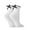 White, variant on Tittly Cotton Socks Socks for Women Womens Bow Socks Ruffle Casual Crew Socks Cute Black White Soft Breathable Cotton Frilly Ankle Socks Slouch Socks Cute Socks Beige One Size