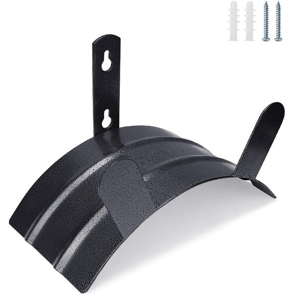 Deluxe Wall Mount Garden Hose Hanger Duty Metal Hose Holder Easily Holds 125 3/4’’ Hose