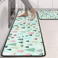 thumbnail image 2 of Kitchen Rugs Sets Of 2,Light Blue Christmas Tree Pattern Anti Fatigue Kitchen Mat Rugs Non Slip Washable,Decorative Kitchen Floor Mats for Kitchen,Sink,Laundry,17"x47"+17"x47", 2 of 5