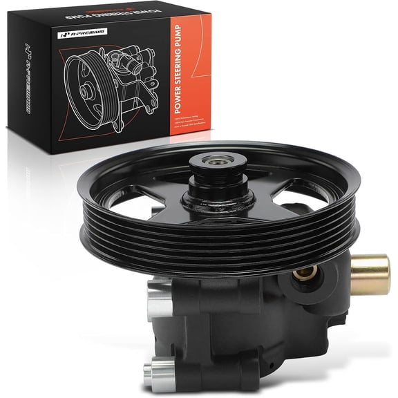 A-Premium Power Steering Pump, with Pulley, Compatible with Ford F-150 2004-2008, Expedition 2003-2006 & Lincoln Mark LT 2006-2008, Navigator 2003-2006, 4.6L 5.4L, Replace # N7120122A1, 2L7Z3A674CARM