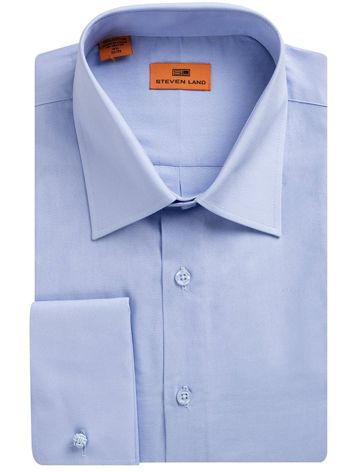 Steven Land Men's French Cuff Regular, Big and Tall Fit Dress Shirt -  Walmart.com