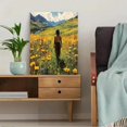 thumbnail image 5 of Qisvanset Framed Canvas Wall Art 12x16 Inch Jesus Green Pasture Wildflower Religious Wall Art, 5 of 5