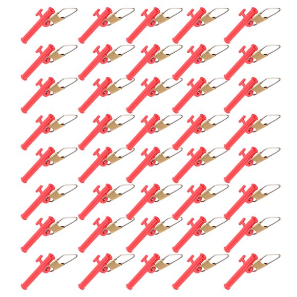 4Bags Fishing Line Sinker ABS Slider Clip with Metal Snaps for Various Rigs Outdoor Fishing Accessories