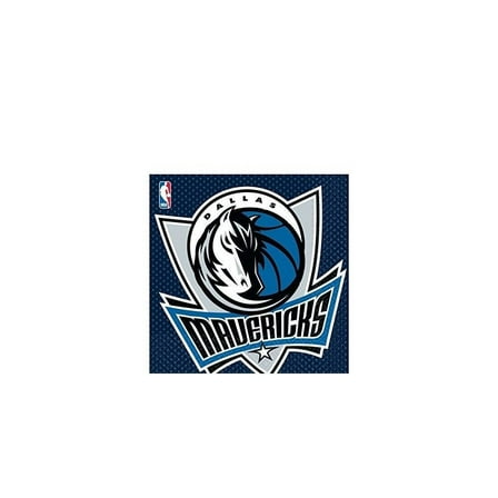 NBA Party Dallas Mavericks Luncheon Napkins Tableware, 16 Pieces, Made from Paper, by Amscan