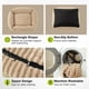 thumbnail image 4 of Cama para perro MIXJOY, tamaño mediano, 76 x 61 x 20 cm, lavable, de felpa, color beige, 4 of 7