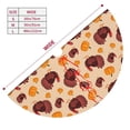 thumbnail image 3 of Pofeuu Thanksgiving Turkey and Pumpkin Print Christmas Tree Skirt, Merry Christmas Skirt Xmas Tree Ornaments for Xmas Holiday Party Decorations-48", 3 of 7