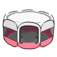 thumbnail image 3 of GoDecor 35" Pet Dog Fence Puppy Soft Playpen Exercise Pen Pink, 3 of 9