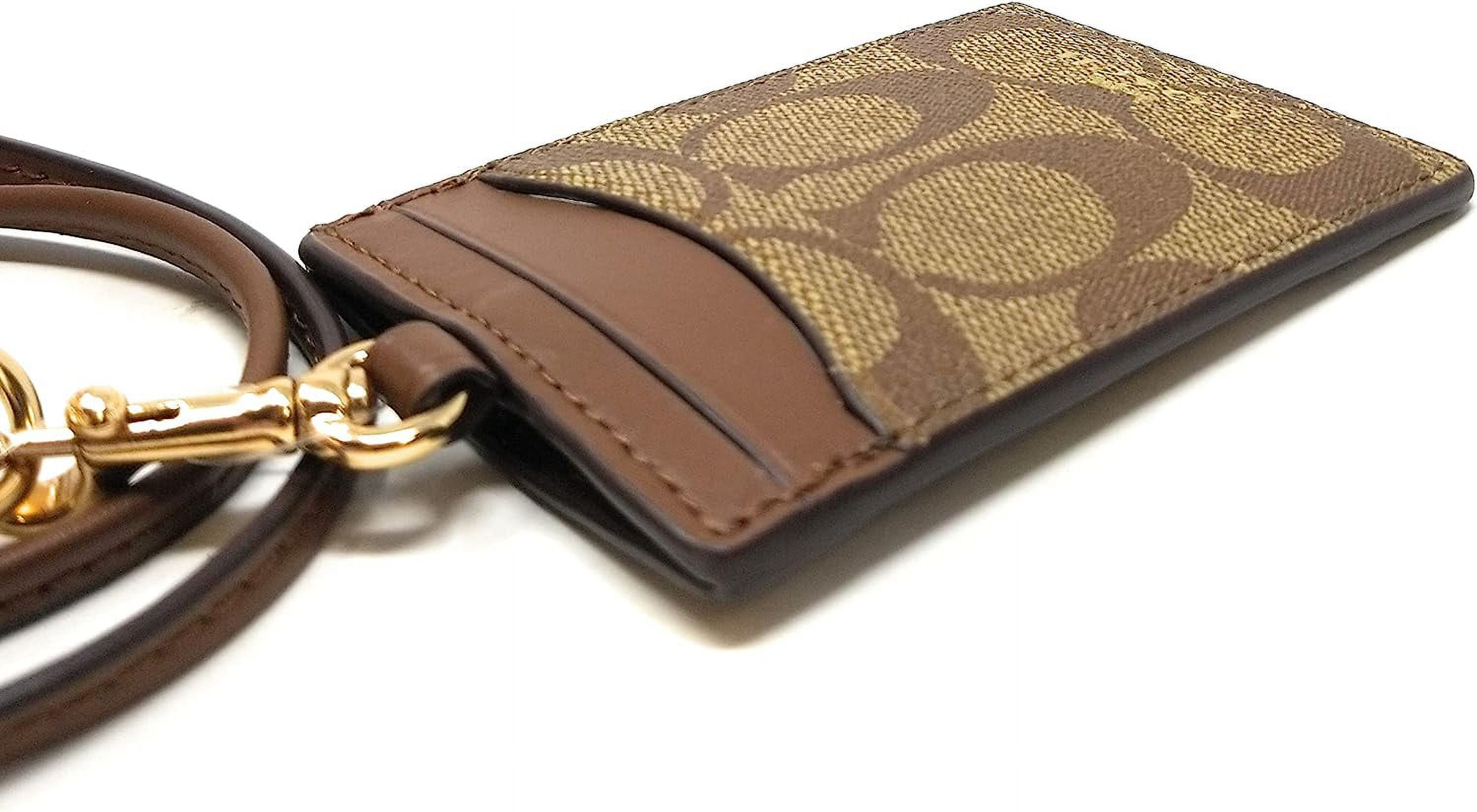 【SALE】COACH*ID LANYARD*カード・パスケース Coach Women's ID Lanyard Card Case, Signature Canvas Leather