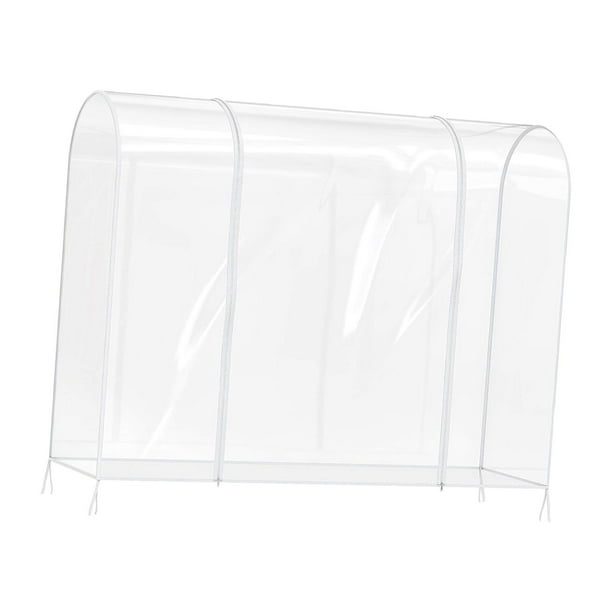 Funda transparente para perchero, práctica funda protectora para perchero colgante. 120cmx50cmx150cm