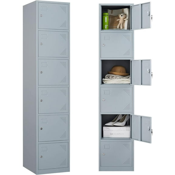 Metal lockers for employees, lockable steel storage cabinets for office staff, home sundries, gym, and school