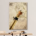 thumbnail image 3 of wall26 - Canvas Wall Art - Cork Popping Out from The Wine Bottle on Vintage Letter Background - Gallery Wrap Modern Home Decor | Ready to Hang - 32x48 inches, 3 of 5