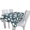 thumbnail image 3 of EREHome Random Dots Tablecloths Navy Cream Table Top Decoration 60x120 inches, 3 of 5