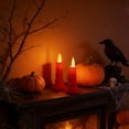 thumbnail image 3 of Halloween Decorations Savings, Tarmeek Halloween LED Candle Decoration Flameless Flickering Effect Plastic 16x6cm Table Centerpiece for Thanksgiving Christmas Party Decor, 3 of 7
