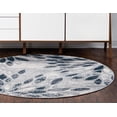 thumbnail image 3 of Rugs.com Charleston Collection Rug – 5 Ft Round Gray Low-Pile Rug Perfect For Kitchens, Dining Rooms, 3 of 9