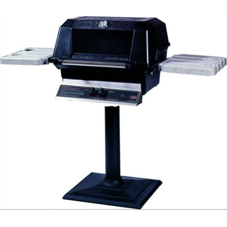 Modern Home Products Heritage 1-Burner Natural Gas Grill with Side Shelves