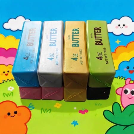 Slow Rising Squishy Butter Stick, Slow Rising Squishy Butter Stress Relief Squishies for Office & Desk Use, Food Fidget Toy for Office School (4 oz)