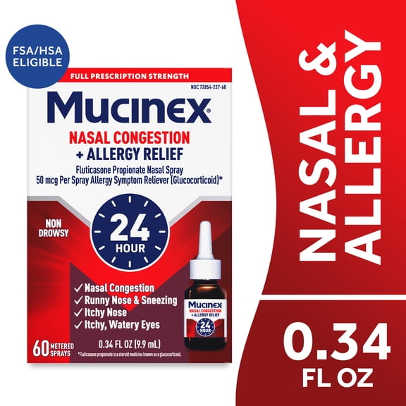 Mucinex 24HR Nasal Spray for Allergy Relief .34 fl oz