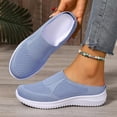 thumbnail image 6 of Women’s Breathable Knit Slip-On Walking Shoes, Breathable Lightweight Non Slip, Non Slip Work Sneakers Workout Outdoor Casual Shoes, 6 of 8