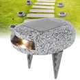thumbnail image 4 of Spptty Pebble Shape Lamp Solar System Stone Light For Outdoors Garden Landscape, LED Lightning Wireless Waterproof White Light, 4 of 8