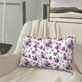 thumbnail image 6 of Haiem Pillowcase for Hair and Skin Queen - Violets Flowers Printed Soft Pillowcase with Envelope Closure-16"x24", 6 of 8