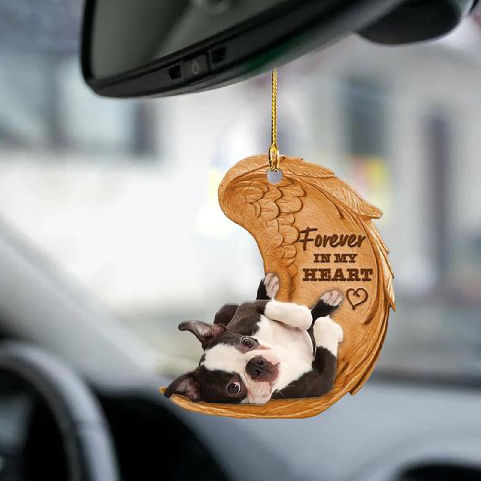 Yesbay Hanging Pendant Decorative Acrylic Creative Dog Shape Hanging Widget  for Daily Used
