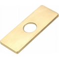 thumbnail image 1 of Rectangular Faucet Escutcheon for Bathroom Sink Faucets with Stainless Steel Holes - Replacement Plate(Gold), 1 of 5