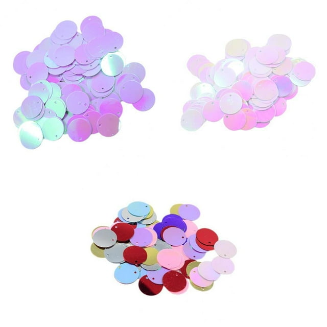 Abbracc 390 Pcs Paillettes Rondes Brillantes pour Couture 16mm