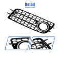 thumbnail image 6 of Unique Bargains Pair Front Fog Light Mesh Grille Honeycomb Type Grill Cover for Audi A4 B8 S-Line S4 08-12 8K0807682C, 6 of 6
