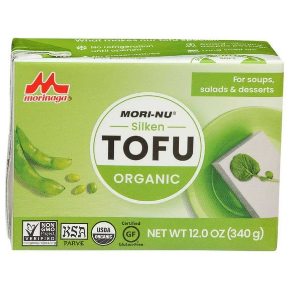 Mori-Nu Silken Tofu Organic, Gluten-Free, Dairy-Free, Vegan, Made with Non-GMO organic soybeans, KSA Kosher Parve . 10.8 oz X 12 Packs