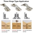 thumbnail image 2 of 8 Degree Full Coverage Hinges with Built-in Damper, Self Closing Mechanism Hinge for Kitchen Cabinet Doors, 2 of 3