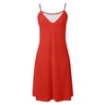 thumbnail image 3 of Robe Sans Manches à Col en V Aguichant Imprimée Unie pour Femmes, Robe Portefeuille pour Femmes, Robe Midi de Plage pour Femmes, Robe d'Été Décontractée pour Femmes, Longue Robe pour Femmes en Chiffon, 3 of 3