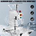 thumbnail image 5 of Acekid MilleLoom 850W Electric Bone Saw - Commercial Meat Bandsaw with Adjustable Cutting Thickness, Precision Scale Lines, 19.1" x 14.2" Stainless Steel Workbench,15m/s Sawing Speed, 5 of 8