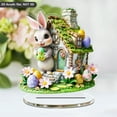 thumbnail image 5 of Clearance Items Easter Bunny and Egg 3D Acrylic Desktop Tabletop Decoration, Skeleton Ornament for Holiday, Perfect for Easter Spring Party, Home Decor & Tabletop Display, 5 of 9