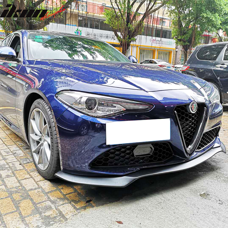 Fits 17-18 Alfa Romeo Giulia Front Bumper Lip Spoiler Bodykit Unpainted PP