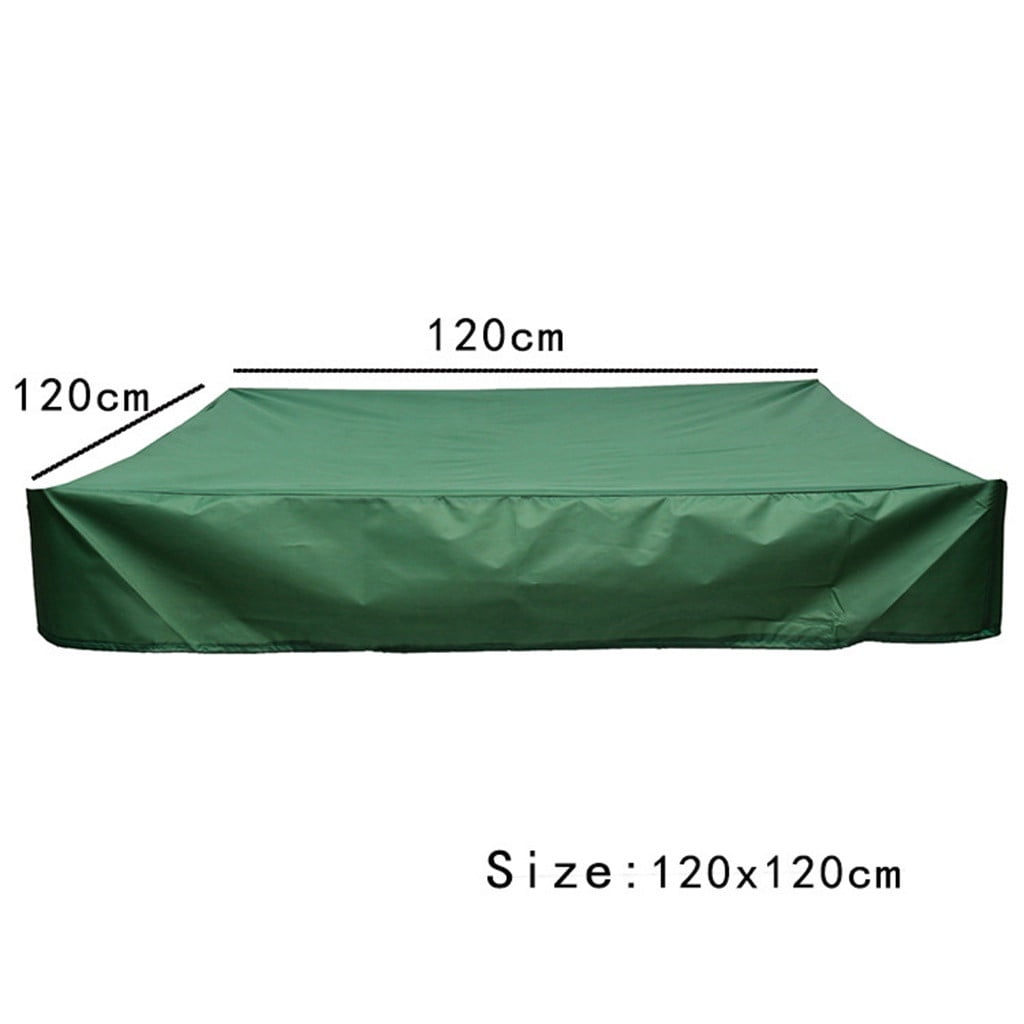 Avoid The Sand And Toys Contamination Waterproof Sandpit Pool Cover Sandbox Cover Square Dustproof Protection Sandbox Canopy With Drawstring 
