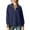 Blue, variant on Women's 1/4 Zip Sweatshirts Lapel Stand Collar Long Sleeve Plain Pullover Sweater Loose Fit Casual Fall Tops (S, Pink)