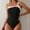 C_ Black, variant on Womens Mesh One Piece Swimsuits Tummy Control Crisscross V Neck Push up Bathing Suits Sexy Adjustable Straps Swimwear Blue XXL